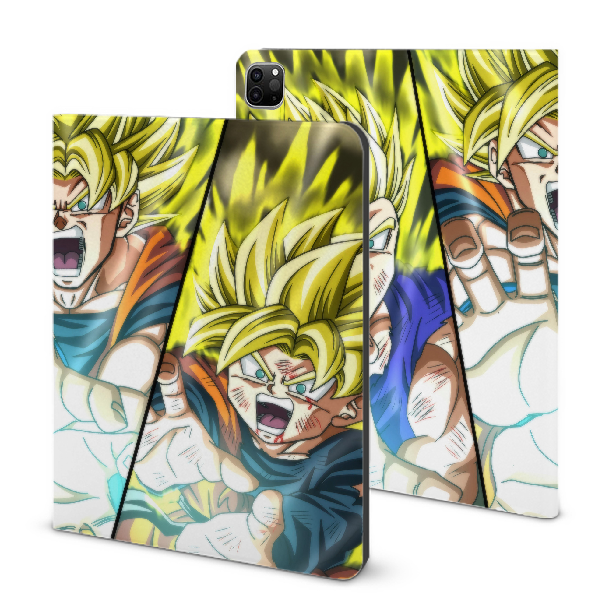 （画像用） ドラゴンボール DRAGON BALL IPad ケース ブック型 PUレザー TPU 耐衝撃 軽量 薄型 ペン収納なし 全面保護 IPad 各モデル対応